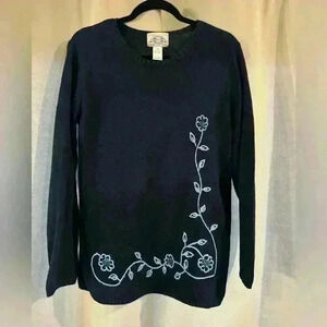 Women’s Blue River Ridge Embroidery Vintage Sweater